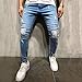 Pantalones Vaqueros para Hombre Casuales Moda Pantalones Vaqueros Rotos Hombre Jeans Trend...