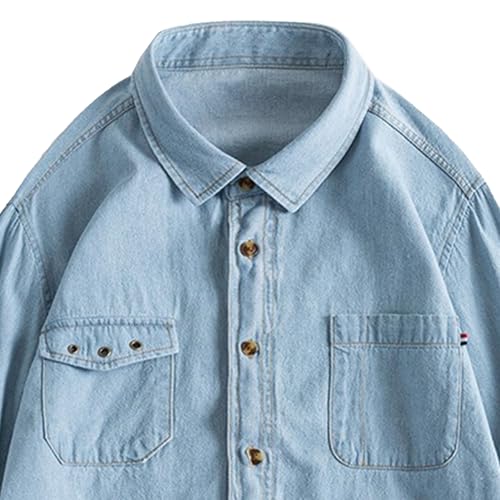 Chaqueta vaquera casual liviana para hombre talla XX-Large miniatura 4