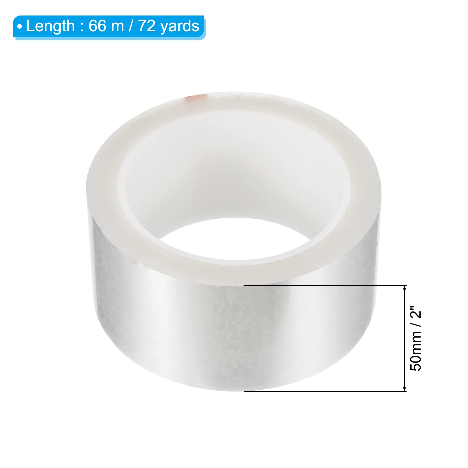 PATIKIL Whiteboard Tape 2" 50mmX66m, Thin Dry Erase Tape for Graphic Chart Marking DIY Art Transparent - Image 2