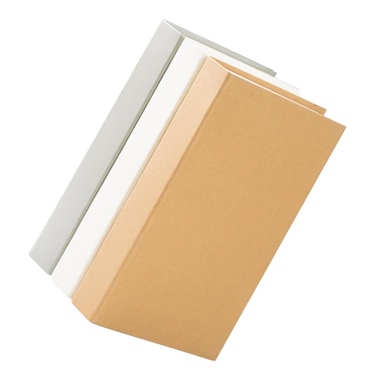 Cabilock Simulated Book Ornament 3pcs Grey Paper Book Models Desktop Photo Prop Random Color