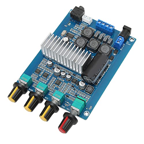 Placa Amplificadora Digital, 50W de Salida de Doble Canal, Soporta Receptor de Sonido Bluetooth con Conector de Entrada de Sonido Externo, Placa Amplificadora de Sonido para Dispositivos Electrónicos