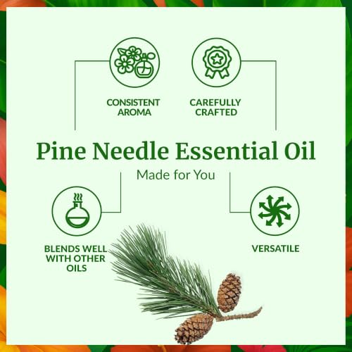 Image of SVA Pine Needle Essential Oil 4 Fl Oz - for Diffuser, Skin & Hair Care - Ideal for Massage & DIY Blends - with Dropper