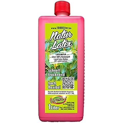 Leche de látex líquido, color rojo, 1 litro, para creadores de máscaras, manualidades, 1000 ml Cover