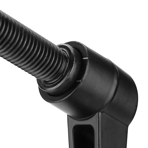 Miniatura 3 de 4 piezas de mango de fijación ajustable M10 rosca macho de metal perillas de máquina (3.150 in roscadas)