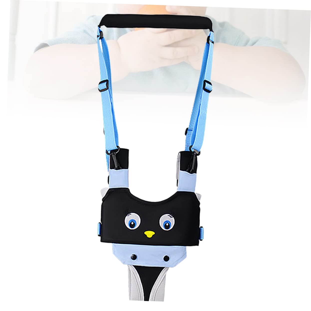 HEMOTON Breathable Walking Strap Boy Girl Learning Belt for Waist Protection Multi-Functional Boy Girl Walking Assistant Blue Black Penguin