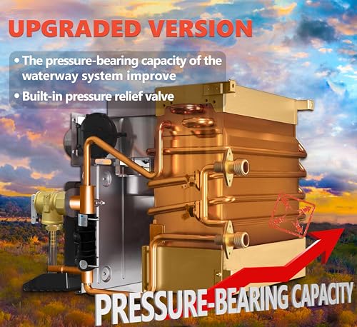 Image of RUNSAIL [Upgraded Version] RV Tankless Water Heater, 65,000 BTU,Max 3.96 GPM, 15 x 15 Inches White Door, Build-in Pressure Relief Valve, Winter-Summer Mode Can be Switched Manually or Automatically