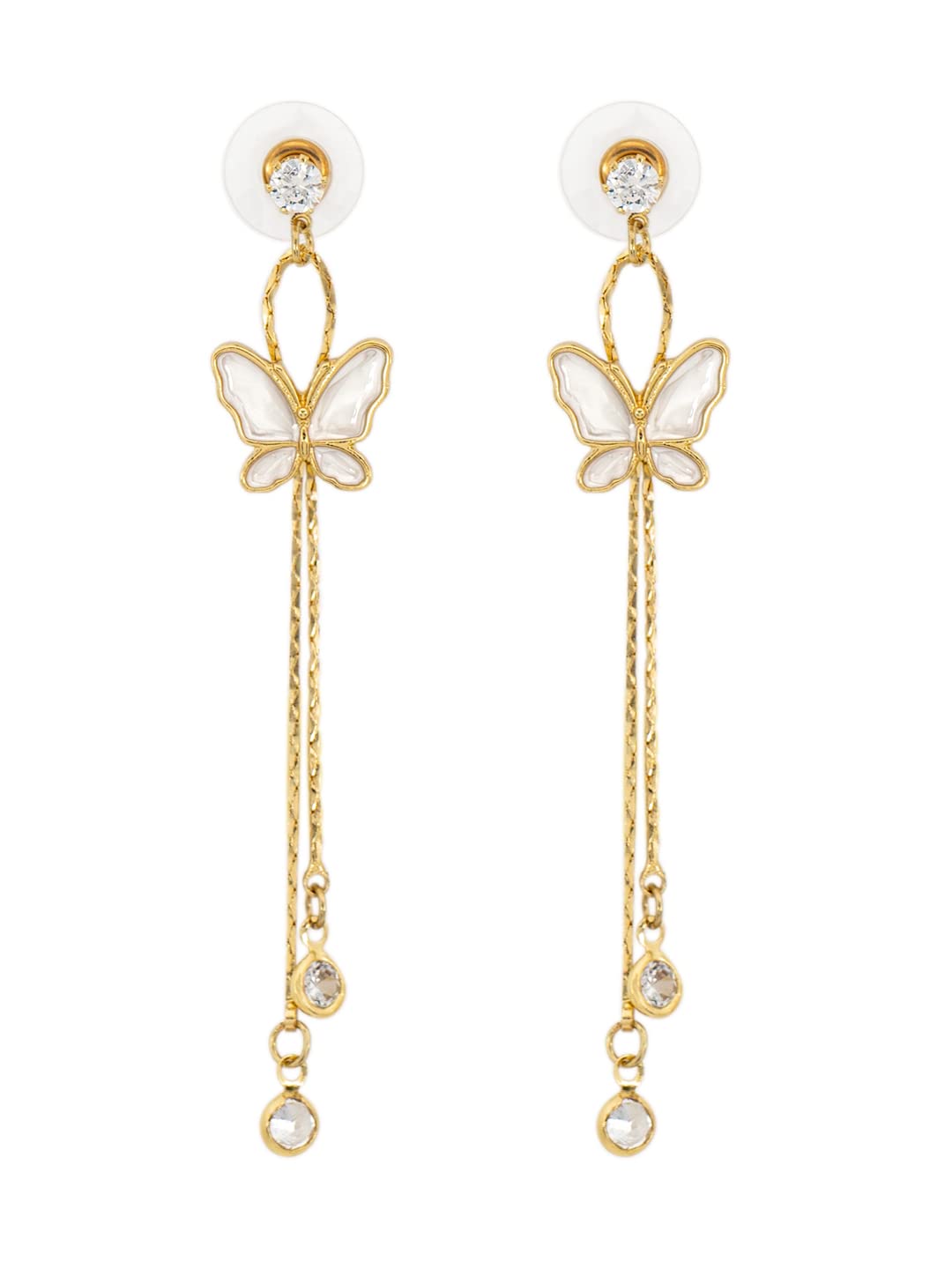 Yellow Chimes Earrings for Women and Girls Pearl Dangler | Gold Toned Butterfly Designed Long Danglers Earrings | Birthday Gift for girls and women Anniversary Gift for Wife (B0BPPKQXR8) Amazon Price History, Amazon Price Tracker