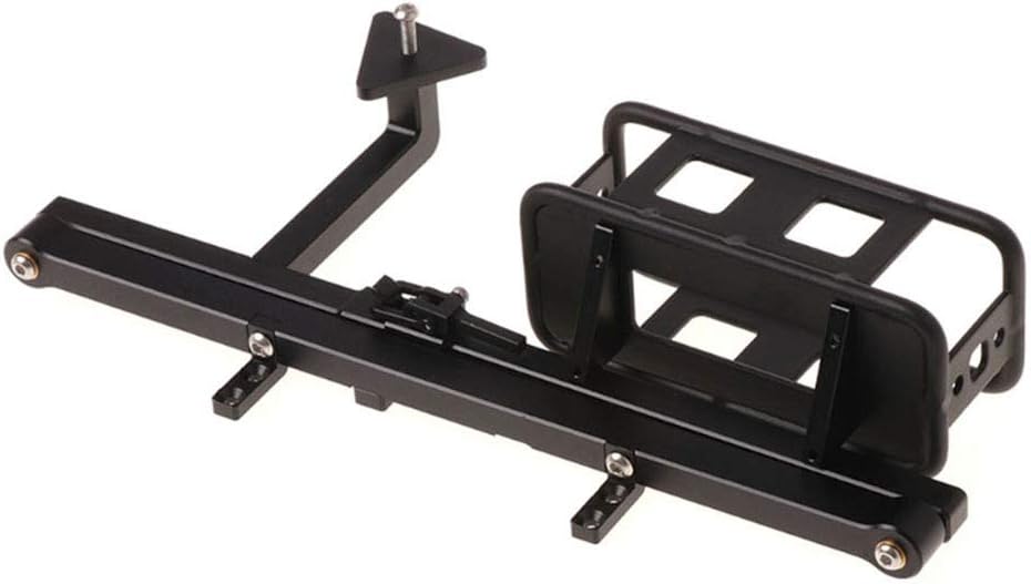 1/10 Scale RC Crawler Rear Bumper with Spare Tire Carrier for D90 D110 1:10 RC Crawler Car (B)
