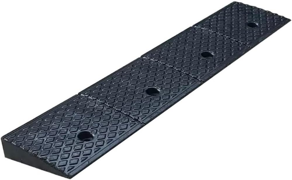 2Pack Threshold Ramp, Rubber Threshold Ramp, Kerb Ramps, for Doorways Garage Barn Door Steps Inside Outside Home(Black,1.6