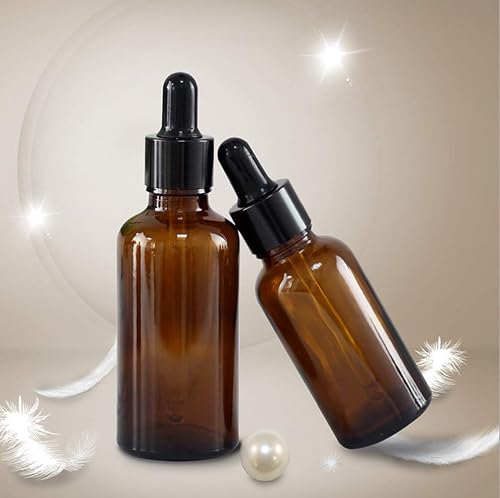 2 botellas de vidrio ámbar marrón con gotero de goma pipeta E jugoaceite de barba 17fl oz 2 botellas de vidrio ámbar marrón con gotero de goma pipeta E jugoaceite de barba 17fl oz