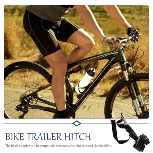 Homoyoyo Fahrradanhänger Kupplung,Fahrradanhänger Kupplung Adapter,Fahrradkupplung Anhängerkupplung Fahrrad, universal Kupplungsadapter Anwendbar auf Rundrohre mit Durchmessern von 19~32mm Schwarz