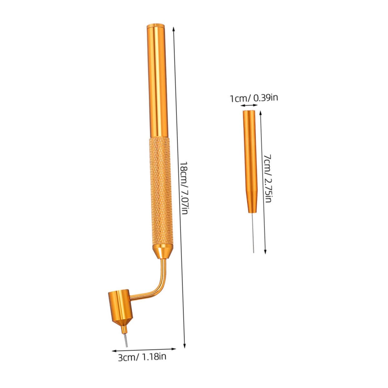 2 Stück Autolack Reparaturstift Gold 0,5mm Präzisions Farbapplikator für Kleine Lackschäden Kratzer Ausbesserung Auto Pkw Vielseitig Kompatibel
