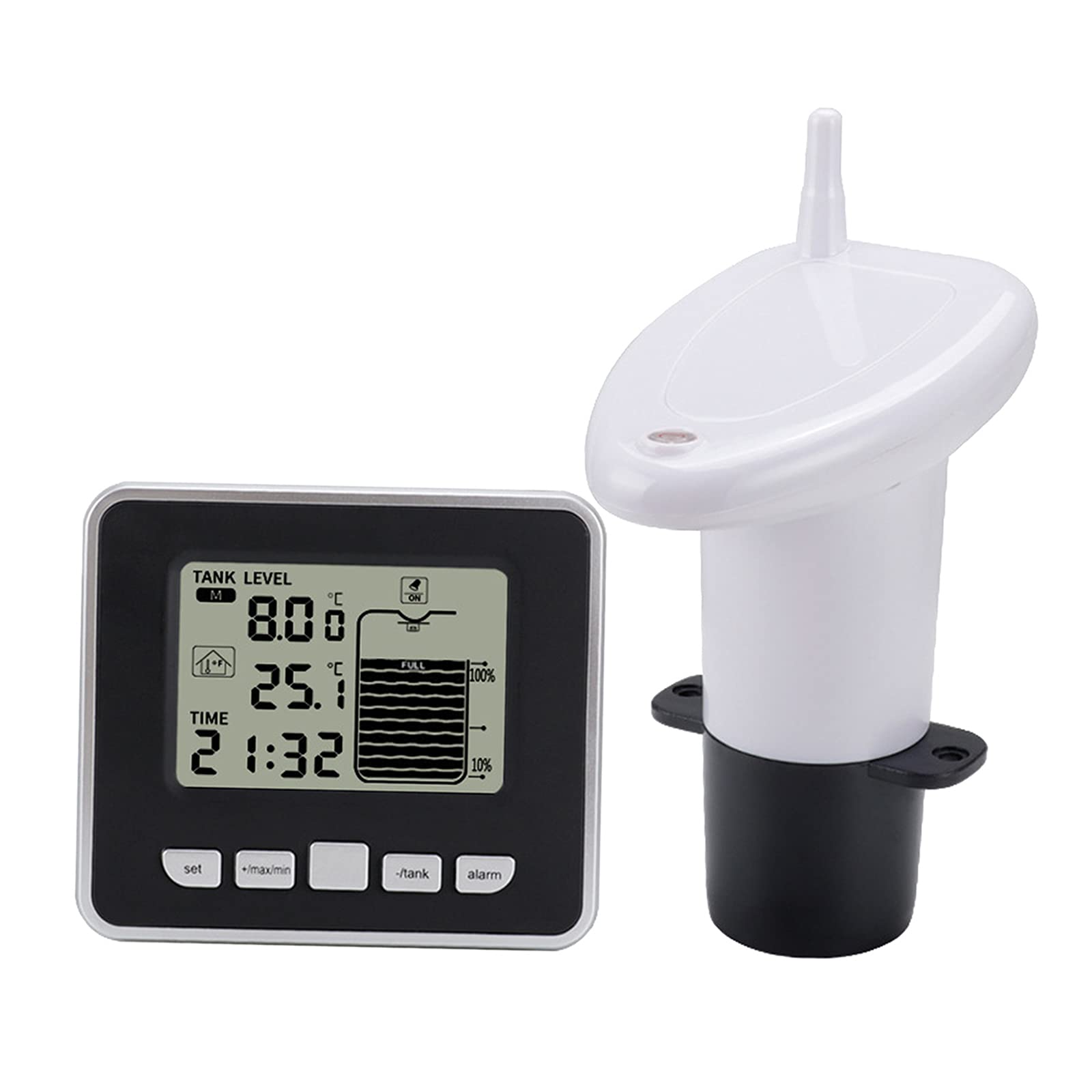 MYADDICTION Ultrasonic Water Tank Liquid Depth Level Meter Sensor LCD Digital Display-image-45