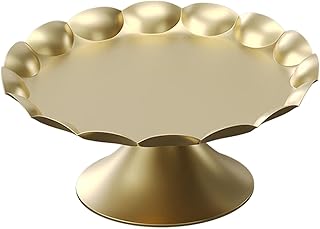 Gold Cake Stand Set,Gold Metal Cake Stand Set - Vintage Trays Holder Fruits Dessert Display for Home, Wedding,