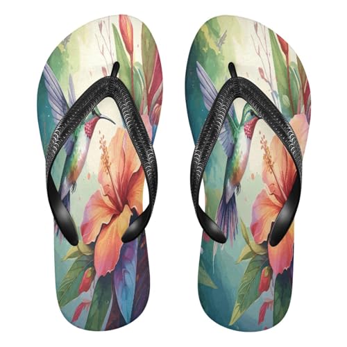 STAYTOP Hummingbird Flip Flops Sandals of Men's & Women's,Sandals Beach Slippers Shower Slides