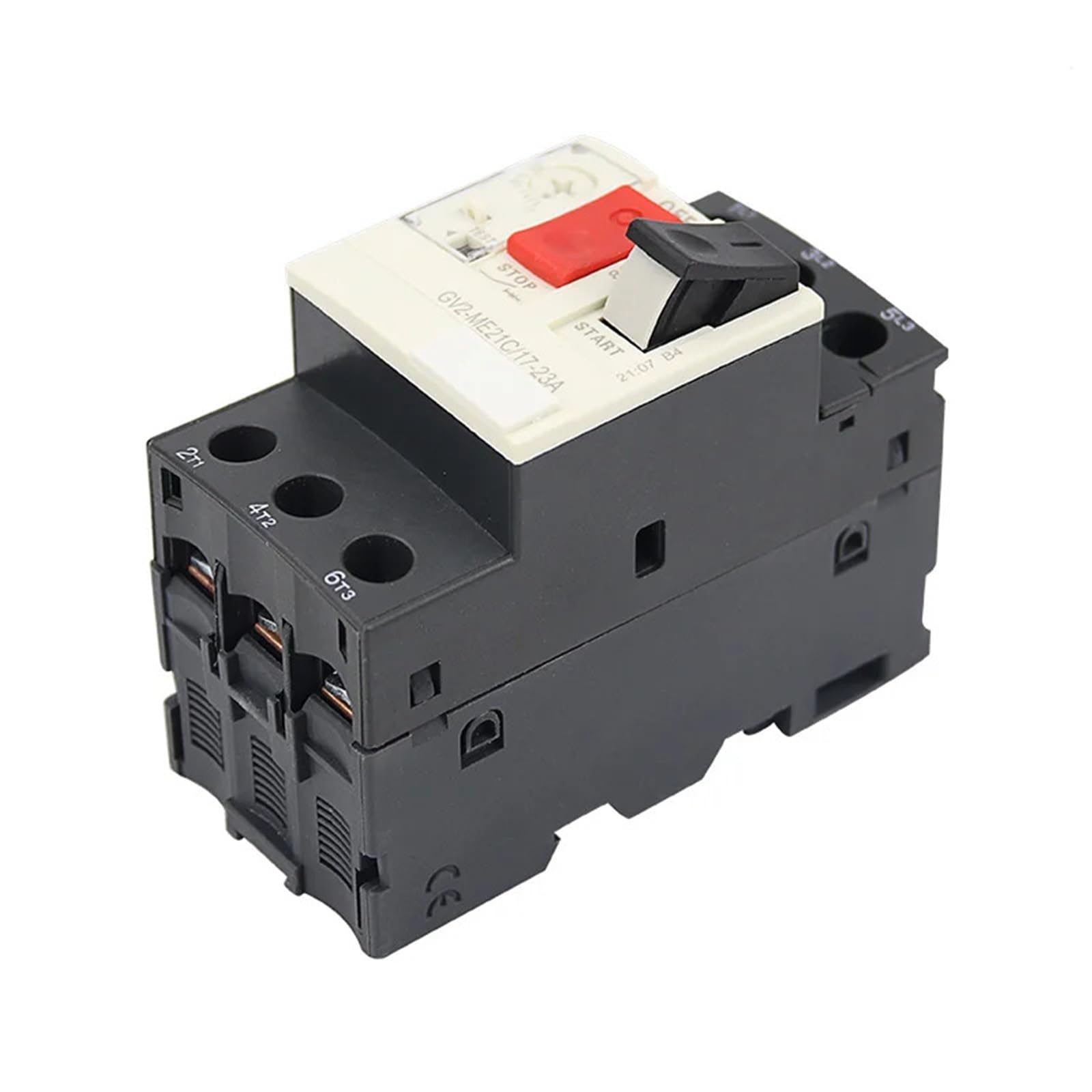 Disjoncteur de Protection moteur GV2-ME 3P, Type magnétique thermique, disjoncteur MPCB, bouton poussoir, 1 pièces(ME06C 1-1.6A)