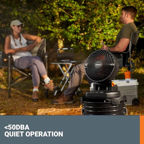 Worx WX097L.9 20V Cordless Misting Fan W/ 3 Speed & 3 Mist Settings thumb #7