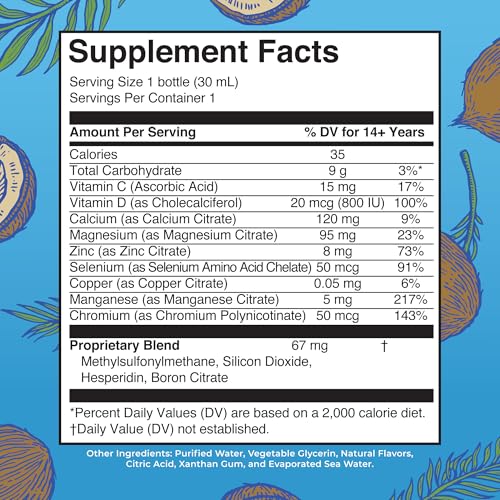 Image of MaryRuth's Liquid Nighttime Multimineral Travel Pack | NO Melatonin | Bedtime Routine | Magnesium Citrate | Calcium | Zinc | Vitamin D3 | Vegan | Sugar Free | Gluten Free | 1 Oz | 8 Servings