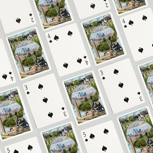 Lantern Press Kansas City Missouri Juego de 52 Cartas Poker miniatura 4