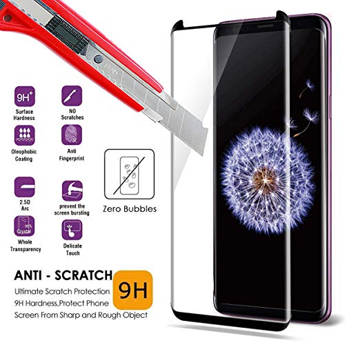 Moresky Compatible For Samsung Galaxy S8 Plus Screen Protector Tempered Glass Case Friendly [3D Curved Edge] [Anti-Scratch] [High Definition] (4 Pack, Clear) #TOP1