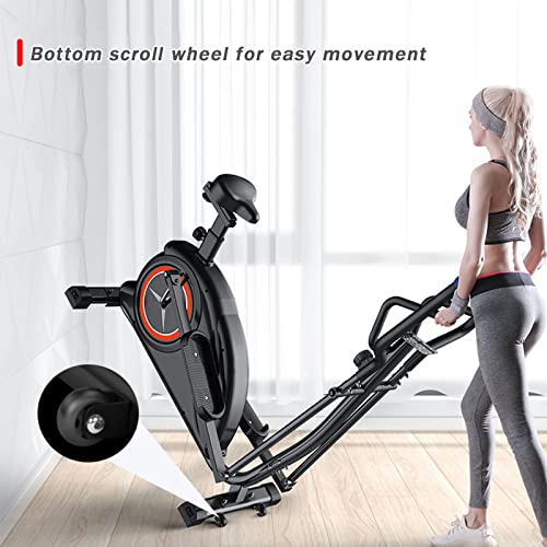 Image of Elliptical Machine Gym Equipment Space Walk Machine Indoor Light Business Magnetic Control Stepper Silent Bicycle Home White
