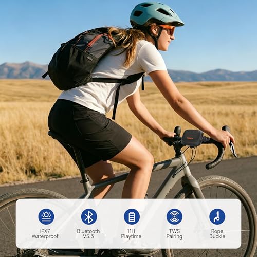 TAZATA IPX7 Waterproof Bike Speaker
