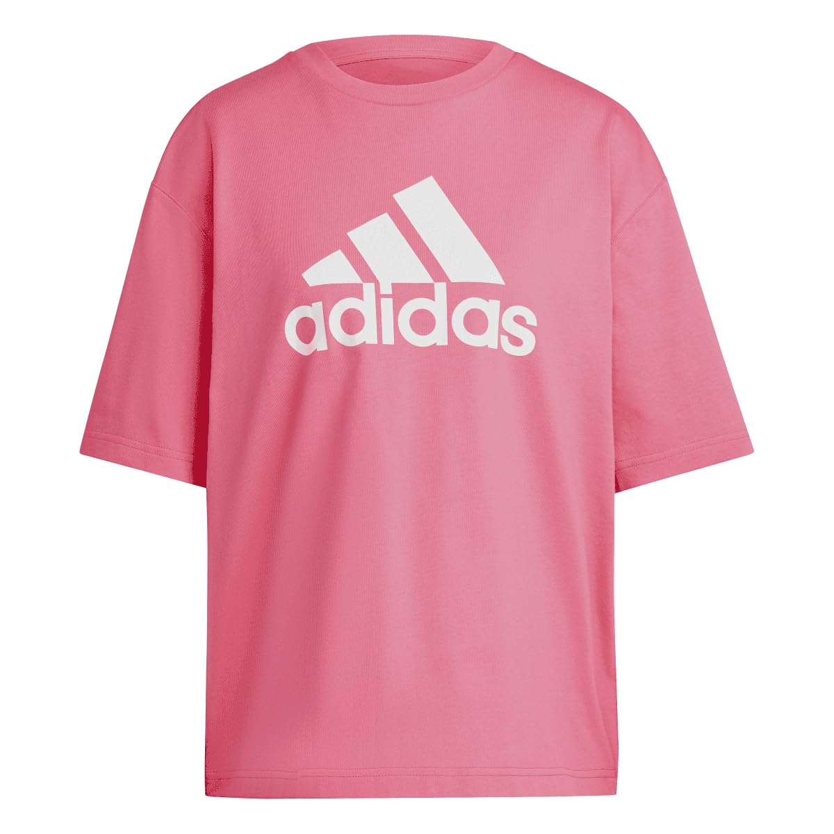 Adidas Women's Pink Future Icons Badge Of Sport T-Shirt In Size 8-10