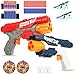 Herefun Pistole Giocattolo per Bambini, 2 Pezzi Pistola Blaster, Gioco di Tiro con 40 Freccette in Schiuma, Gioco di Bersaglio di Tiro per Regalo di Compleanno di Natale Ragazzo Ragazza