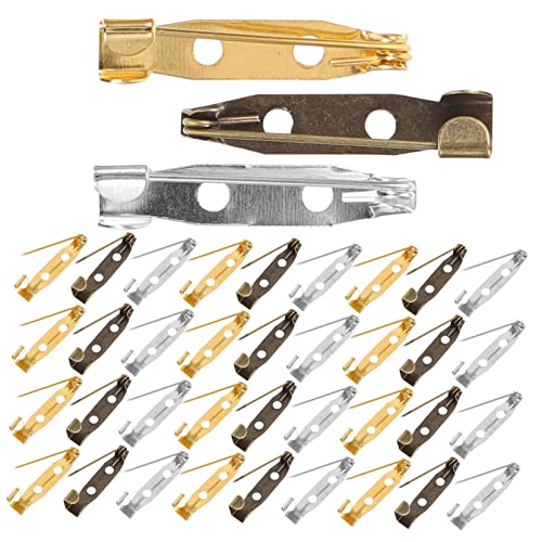 Beatifufu 150Pcs Brooch Pins Bar Pins for Jewelry Making Crafts and Decor Includes Antique and Colors for Sewing and Name Badges