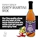 Tipsy Spicy Dirty Martini Mix - Savory and Spicy Martini Olive Juice for Dirty Martinis, Cocktail Mixer for Gin and Vodka, Kosher Parve - Sable and Rosenfeld - 12.7 Fl Oz (Pack 6)