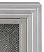 48x36 Indoor Bulletin Board with Gray Fabric Backing, 4' x 3' Enclosed Message Board with Locking, Sliding Glass Doors, Aluminum