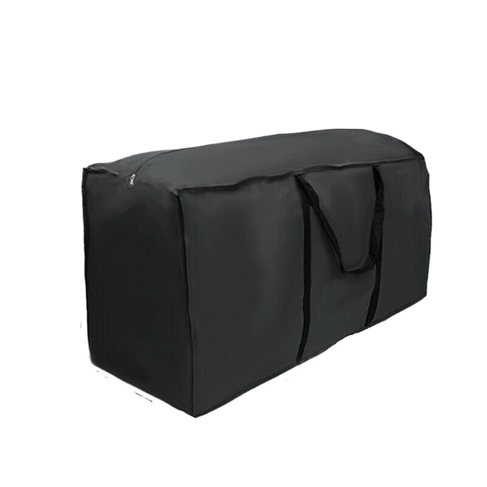 Garden Cushion Storage Bag Outdoor Furnitures Storage Bag Oxford Cloth Waterproof Black Garden Furniture Covers Multifunctions Organizer(173x76x51cm Black)