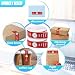 Trandraft 2000 Pieces Tamper Evident Stickers for Food Delivery 1.5 x 6 Inches Red Tamper Seal Proof Tape Safe Labels Sealed for Freshness Drink Food Container Pizza Boxes (Red)