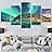 SIGNWIN 5 Panel Canvas Wall Art Modern Art Astronomy & Space Cosmic Decorative Elements Dramatic Multicolor Photography for Home Decorations Ready to Hang - 60"x32"