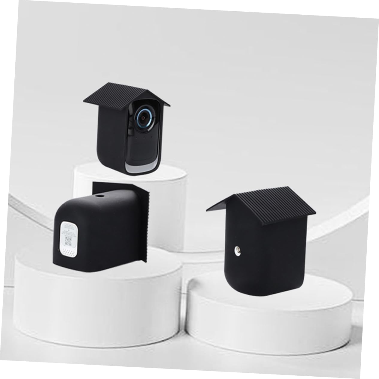 2pcs Camera Protection Case Weatherproof Easy Install Outdoor Security Camera Cover