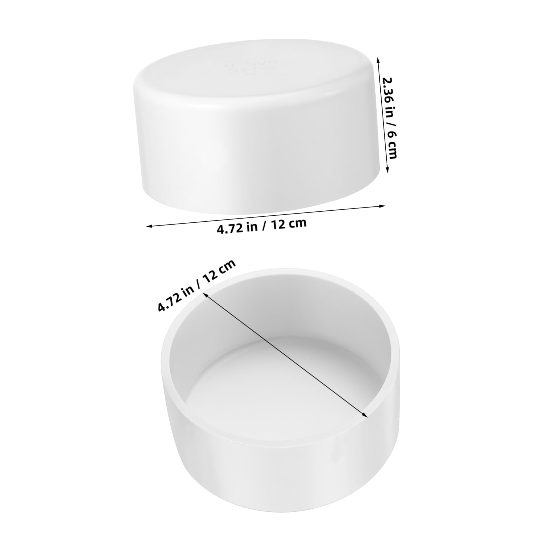 Unomor PVC Termination Cap Set 2 Pc PVC Pipe Stoppers Versatile Use Suitable for Drain Coupling Sprinkler Head Cap