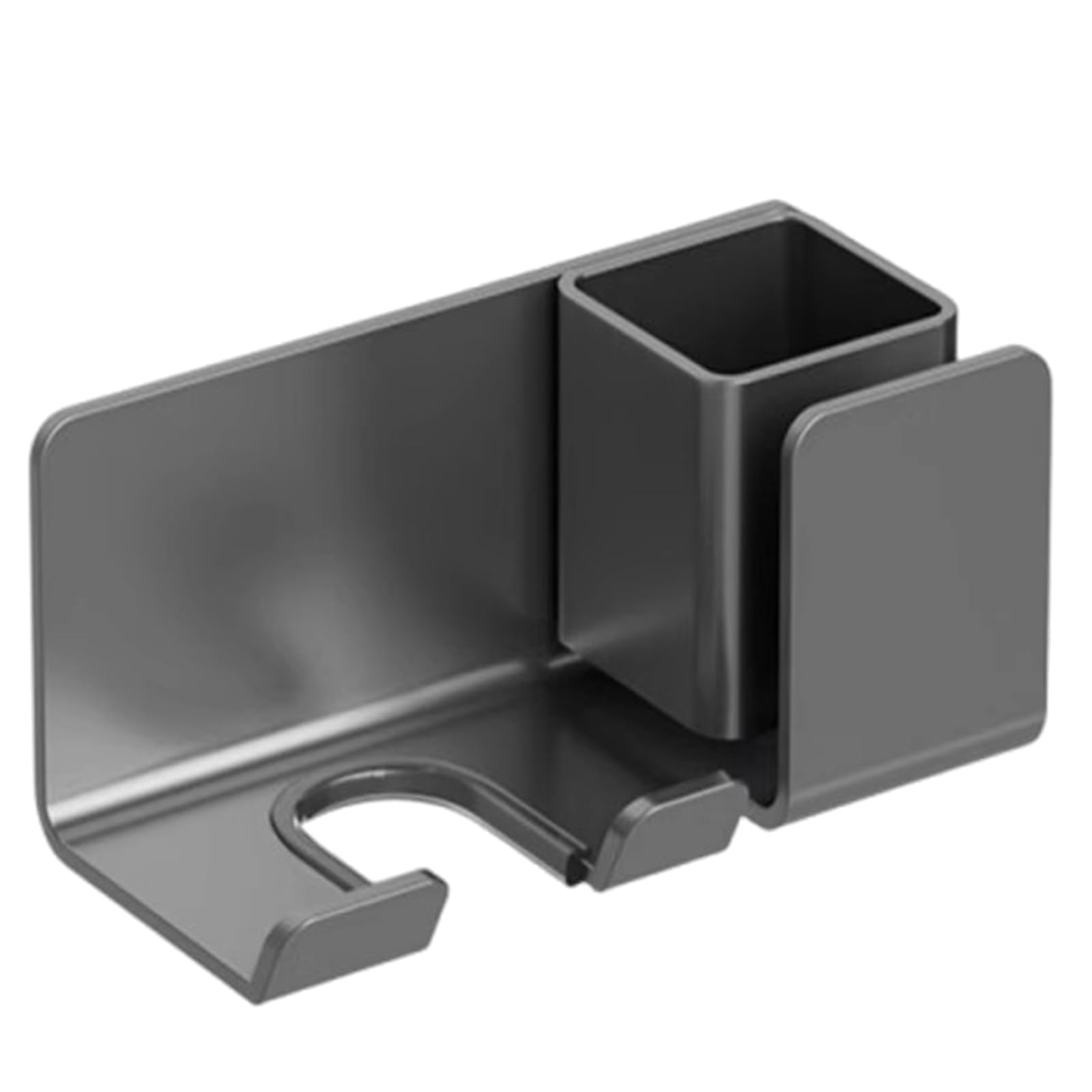 Tsophreniq Adhesive Sturdy Aluminum Alloy Hair Dryer Organizers for Styling in Bathrooms and Dressing Rooms Space Saving Rack