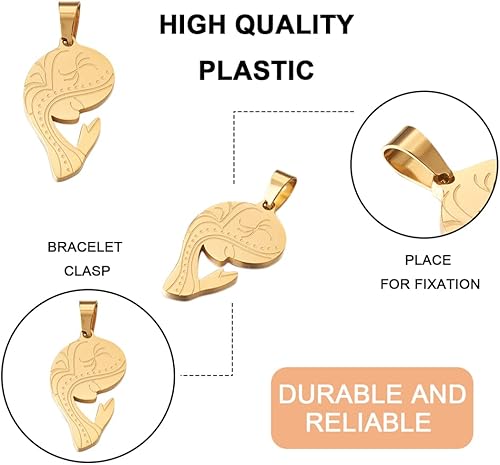 Miniatura 4 de 1 colgante de acero inoxidable 304 de Virgen María, chapado en iones dorados, dijes planos de Nuestra Señora María para hacer pulseras, collares,