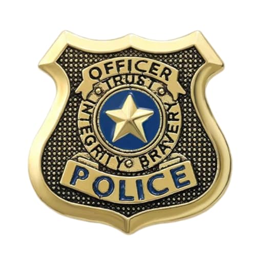 PURKARLAR Police Badge Enamel Pins for Backpacks Brooch Hat Lanyard Lapel Pins for Bags Clothing Clothes Jacket & Vest. For Men Women Teens Girls Kids & Boys.