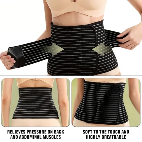 Faja Abdominal Postparto Ajustable Talla M Negra miniatura 4