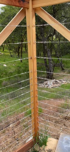 Shzond 304 Stainless Steel Wire Rope 500Ft Aircraft Wire Rope 3/16" 7X19 Type Cable Railing For Railing Decking And Diy Balustrade #TOP6