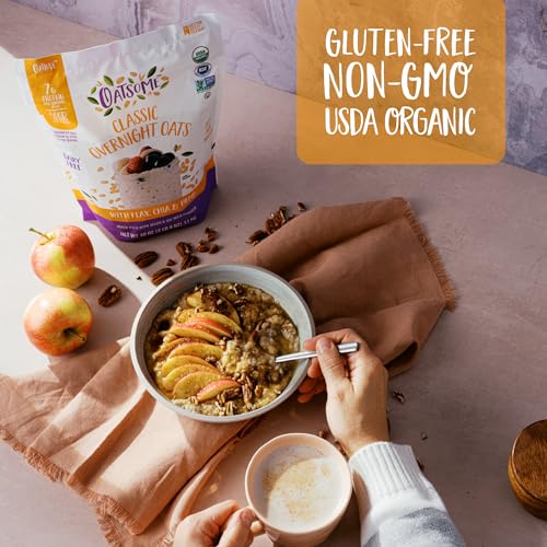 Image of Oatsome Overnight Oats 2 lb, 7g Protein, Flax & Chia Seeds, Gluten-Free