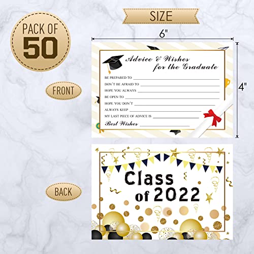Image of Graduation Advice Cards - 50-Pack Graduate Party Supplies 2026 Advice for the Graduate Decorations Party Favors Table Games Personalized Graduations Cards