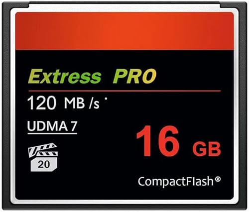 Tarjeta CompactFlash de 16 GB, velocidad UDMA hasta 120 MBs, tarjeta original de memoria de cámara CF