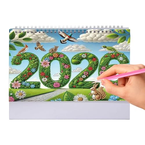 Calendrier mensuel 2026 en papier comme ornement ludique de gestion du temps