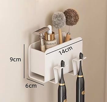 Toski 電動歯ブラシホルダー マグネット 壁掛け スタンドバスルームホワイト Toski 電動歯ブラシホルダー マグネット 壁掛け スタンドバスルーム