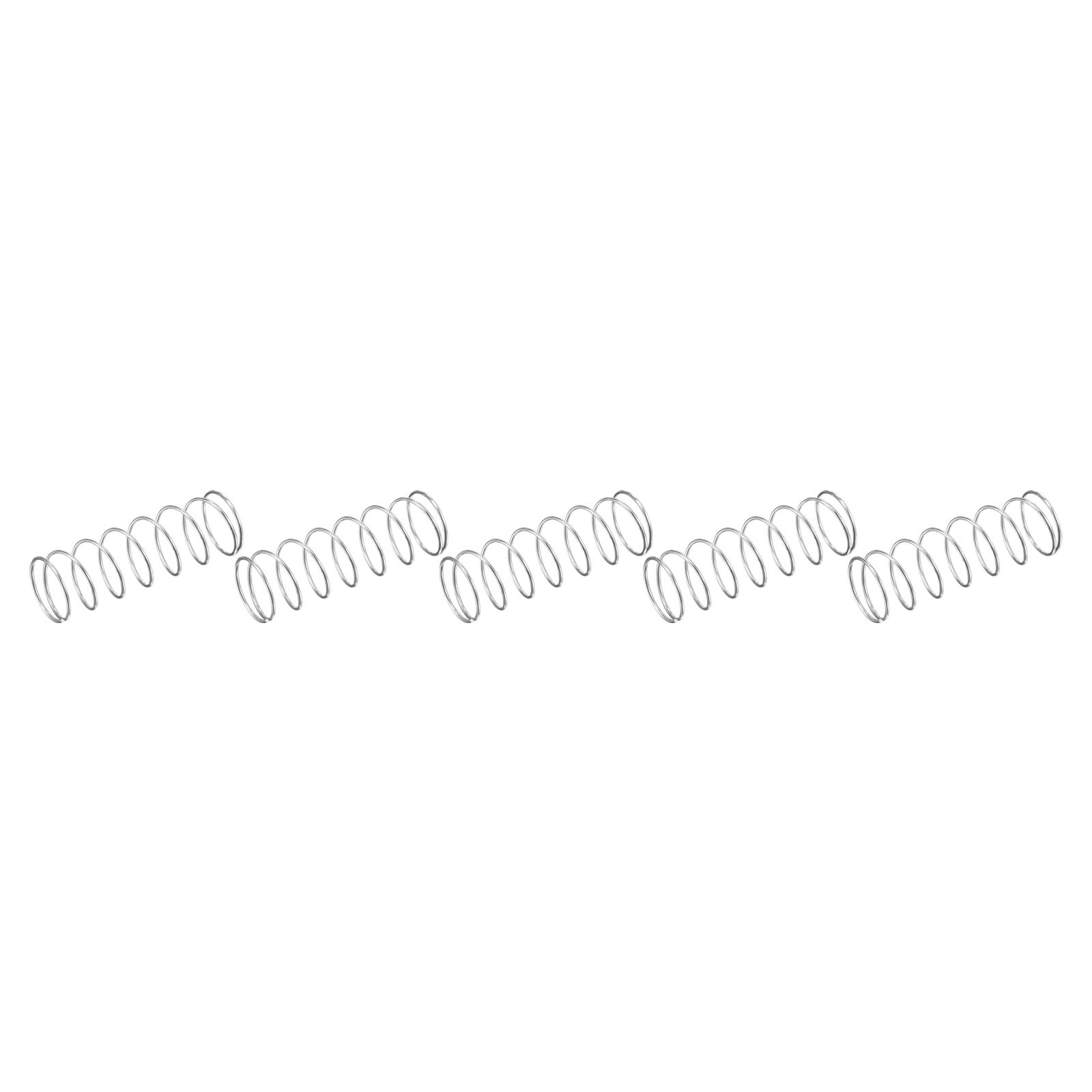 METALLIXITY Compression Springs (1x16mm OD,40mm Free Length) 5Pcs, 304 Stainless Steel Extension Spring - for Shop Home Repairs, DIY Projects, Silver Tone — Amazon image 20