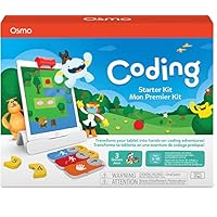 Osmo - Coding Starter Kit for iPad - 3 Hands-on Learning Games - Ages 5-10+ - Learn to Code, Coding Basics & Coding Puzzles - iPad Base Included.