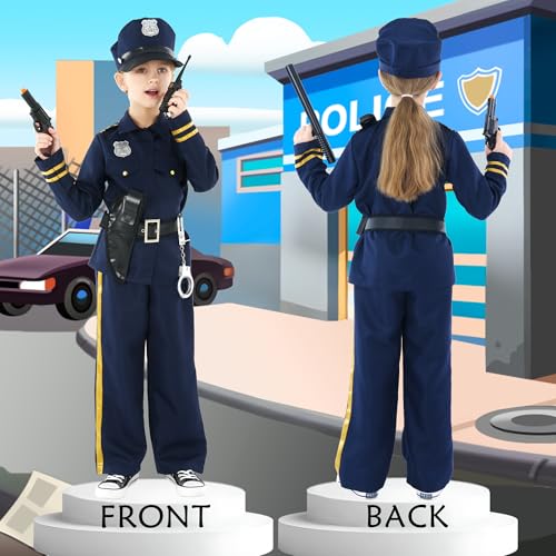 Disfraz Completo de Policía para Niños 3-14 años miniatura 5