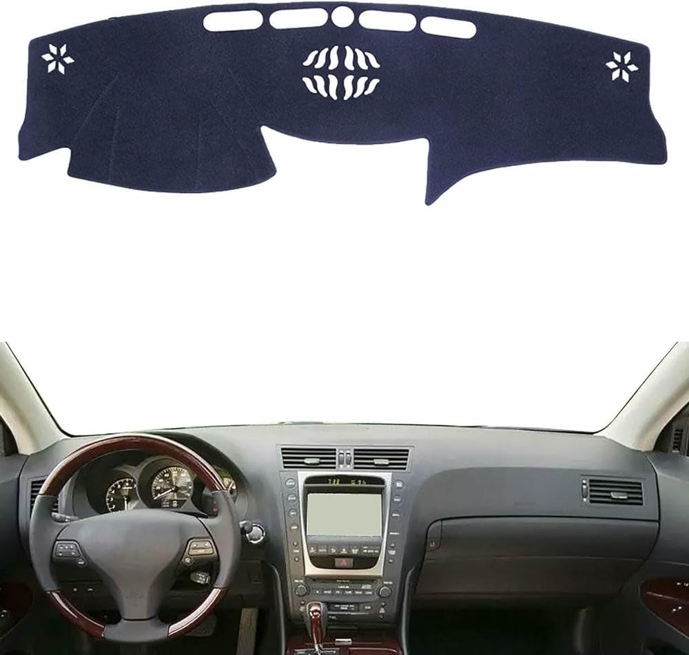 ZDUODUN Funda Parasol para el salpicadero del Coche para Lexus GS GS350 GS450h GS300 2006-2010 Almohadilla Antideslizante para el Interior Accesorios para el salpicadero